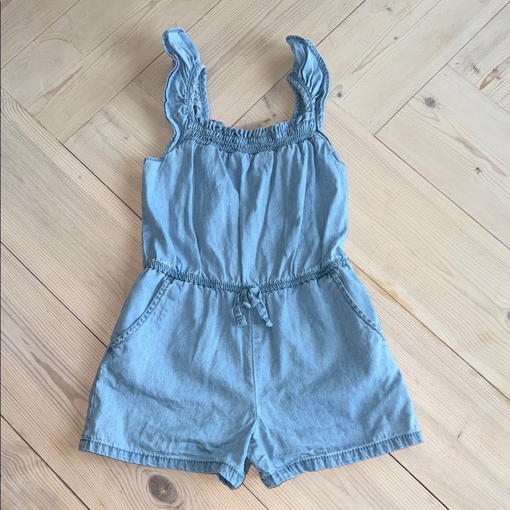 Cat & Jack lightweight jean colored romper